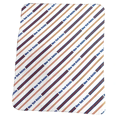 Logo Brands New York Knicks 50" x 60" Classic Vertical Stripe Fleece Throw Blanket