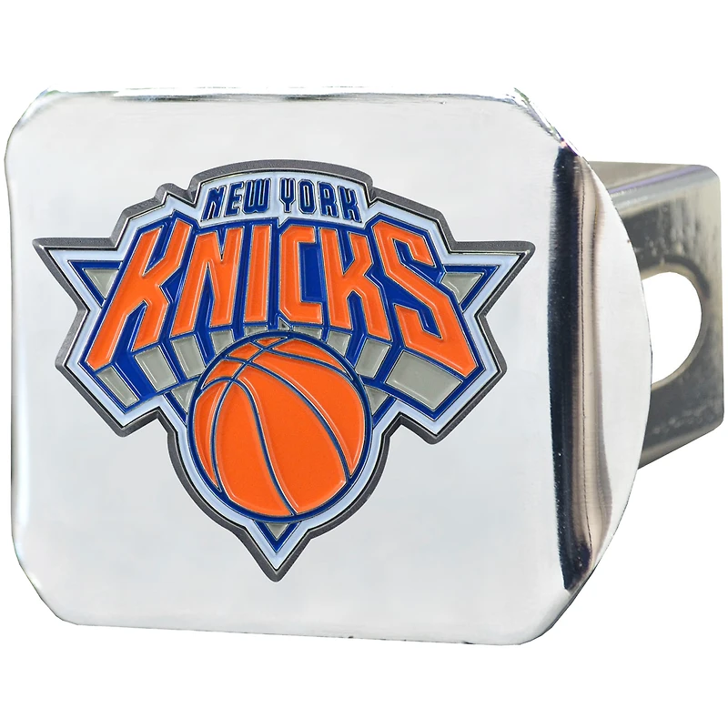 Cache-attelage chromé avec logo des New York Knicks
