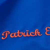 Veste en satin à boutons-pression Patrick Ewing Royal New York Knicks NBA Legends pour homme Mitchell & Ness