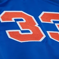 Men's Mitchell & Ness Patrick Ewing Royal New York Knicks NBA Legends Full-Snap Satin Jacket