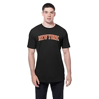 T-shirt à manches courtes premium brodé pour homme, modèle NBA New Era GCP, Knicks BLK V107988, TEEMENSCR 60758065 #5