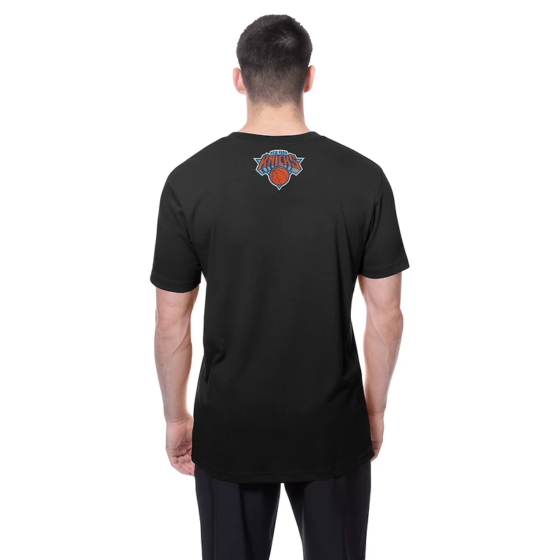 T-shirt à manches courtes premium brodé pour homme, modèle NBA New Era GCP, Knicks BLK V107988, TEEMENSCR 60758065 #5