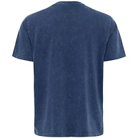 Men's Sportiqe  Blue New York Knicks Distressed Rock & Roll Collection Angus Premium Mineral Wash T-Shirt