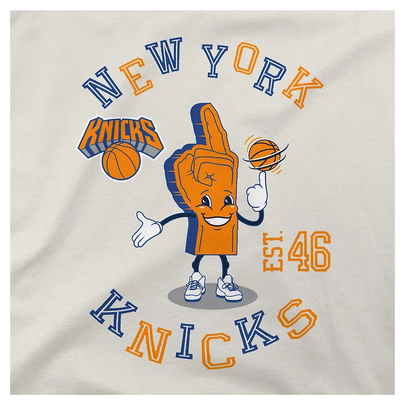 T-shirt surdimensionné numéro un des New York Knicks pour homme, couleur crème, Stadium Essentials