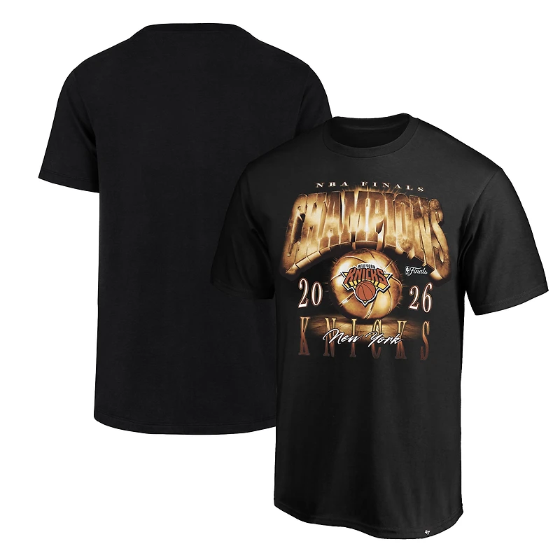 Men's '47 Black New York Knicks 2026 NBA Finals Champions Big & Tall T-Shirt