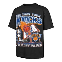 Men's '47 Black New York Knicks 2026 NBA Finals Champions Foundation T-Shirt