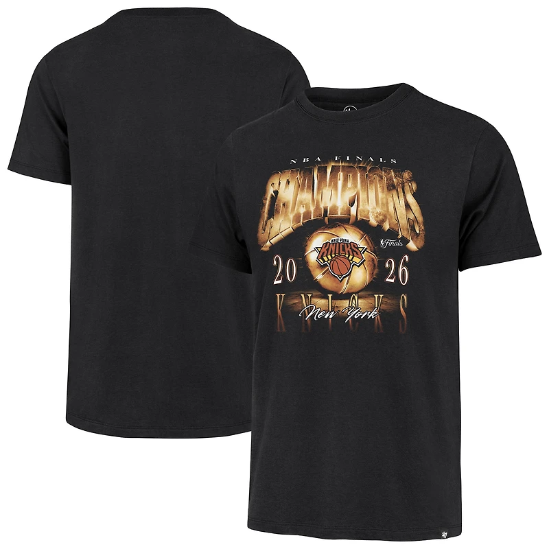 Men's '47 Orange New York Knicks 2026 NBA Finals Champions Franklin T-Shirt