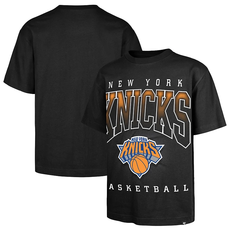 Men's '47 Black New York Knicks Afterhours Foundation Premium Heavyweight T-Shirt