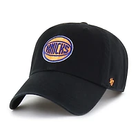 Men's '47 Black New York Knicks Clean Up Adjustable Hat