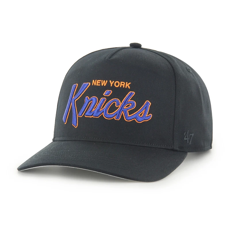 Casquette ajustable New York Knicks Crosstown Hitch noire pour homme, modèle 47
