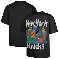 T-shirt épais noir Sigma Foundation pour homme, modèle 47, des New York Knicks