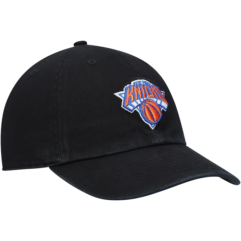 Men's '47 Black New York Knicks Team Clean Up Adjustable Hat