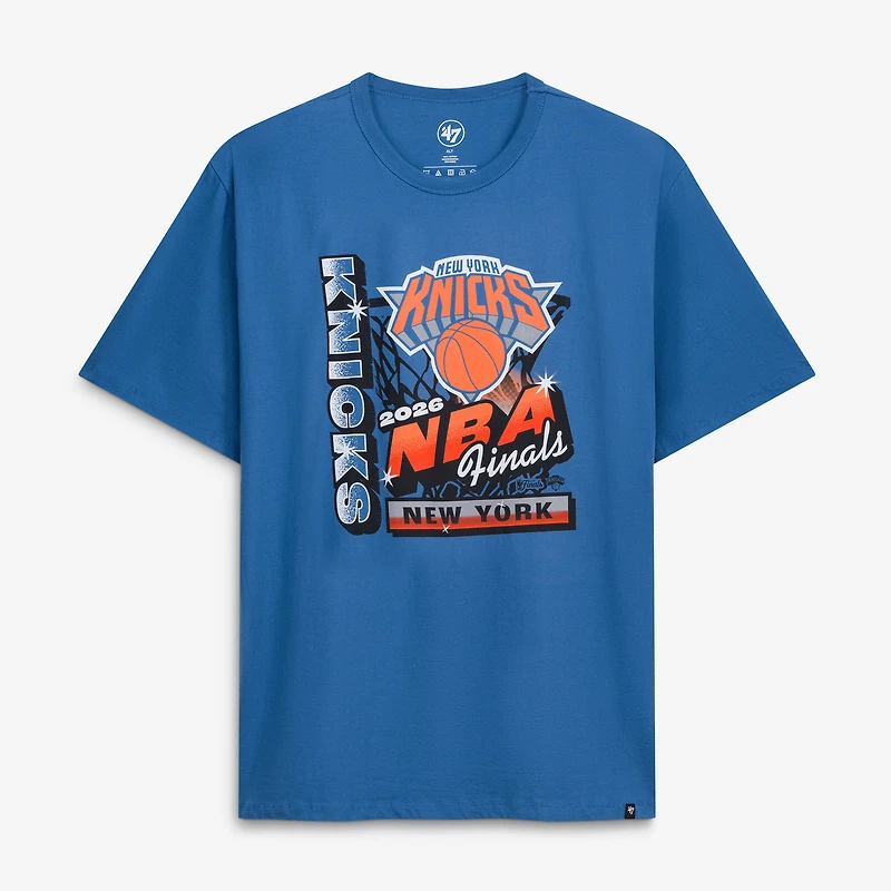 Men's '47  Blue New York Knicks 2026 NBA Finals Participant T-Shirt