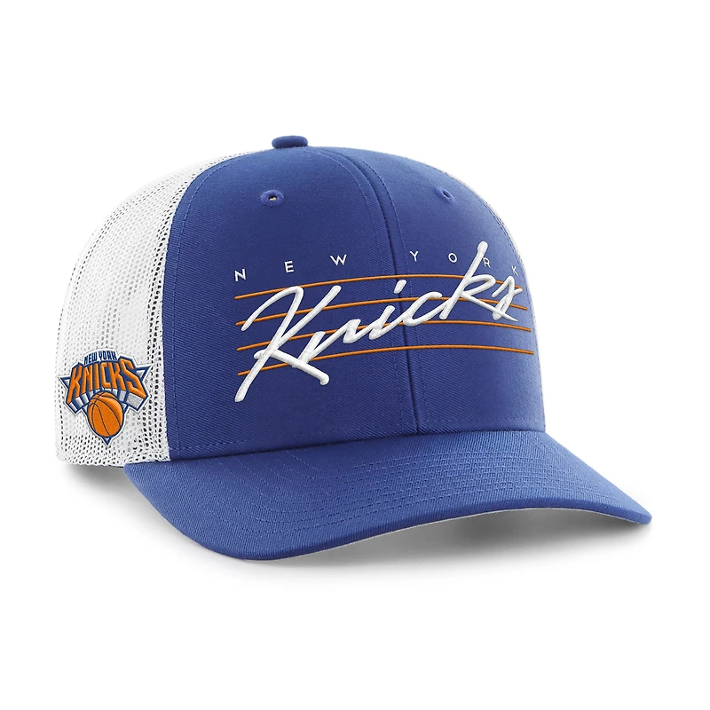 Casquette ajustable Downburst Trucker bleue des New York Knicks '47 pour homme