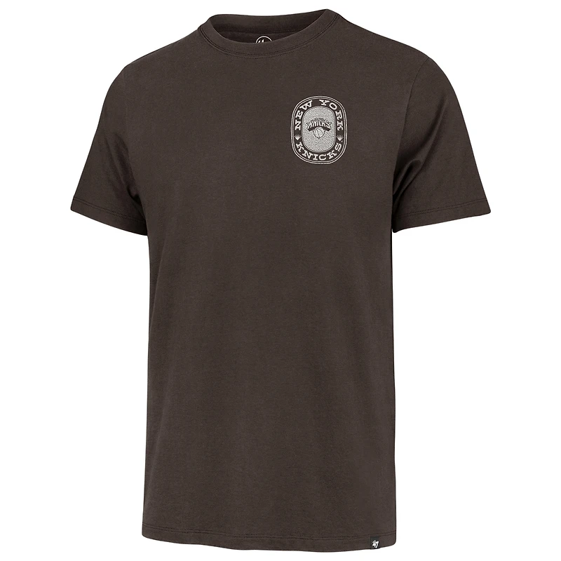 Men's '47 Brown New York Knicks Back Canyon Franklin T-Shirt