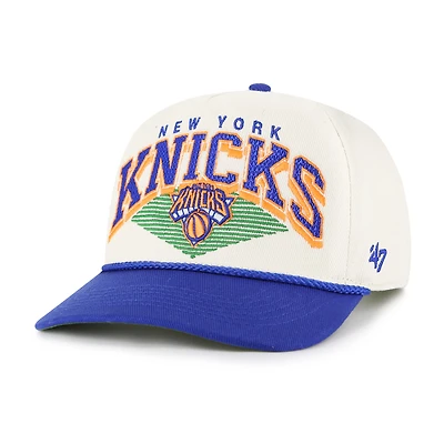Casquette ajustable Pomona bicolore crème/bleue New York Knicks '47 pour homme