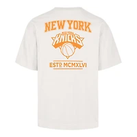 Men's '47  Cream New York Knicks Foundation T-Shirt