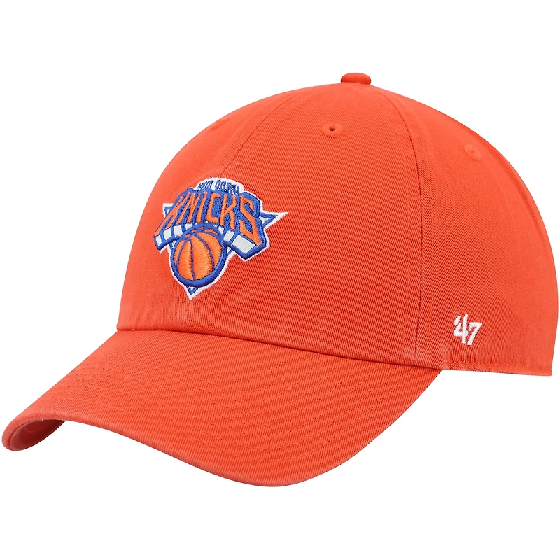 Casquette réglable '47 Orange New York Knicks Team Clean Up pour homme