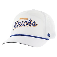 Men's '47 White New York Knicks Fairway Hitch brrr Adjustable Hat