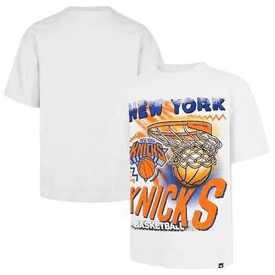 Men's '47 White New York Knicks Jimbo Foundation T-Shirt