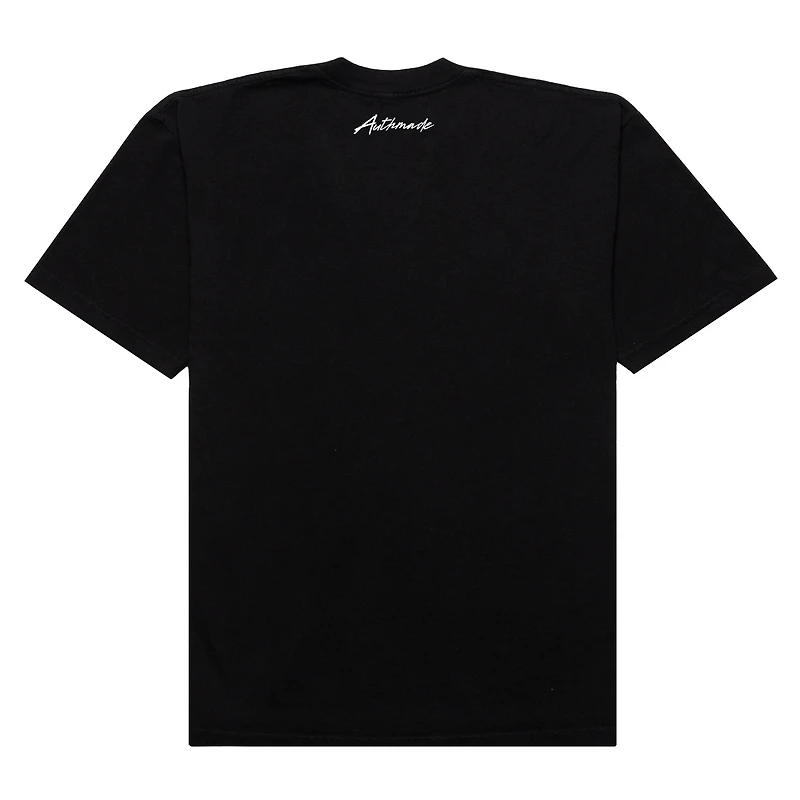 T-shirt de basket-ball noir Authmade pour homme, en maille premium, des New York Knicks