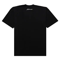 T-shirt de basket-ball noir Authmade pour homme, en maille premium, des New York Knicks