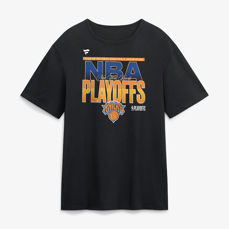 T-shirt noir pour homme New York Knicks, séries éliminatoires NBA 2026