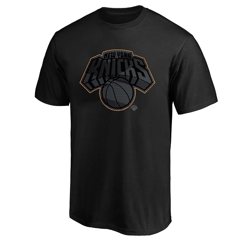 T-shirt New York Knicks Big & Tall Pop noir pour homme