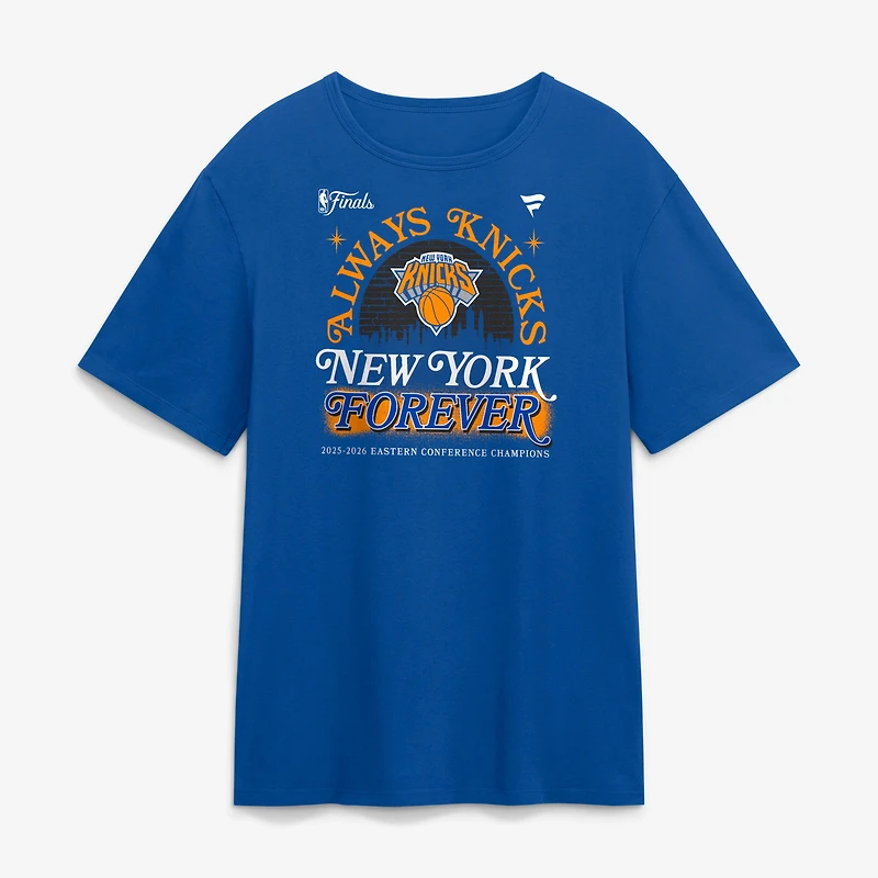 Men's Blue New York Knicks 2026 NBA Eastern Conference Champions Hometown T-Shirt
