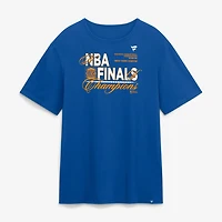 Men's Blue New York Knicks 2026 NBA Finals Champions Celebration T-Shirt
