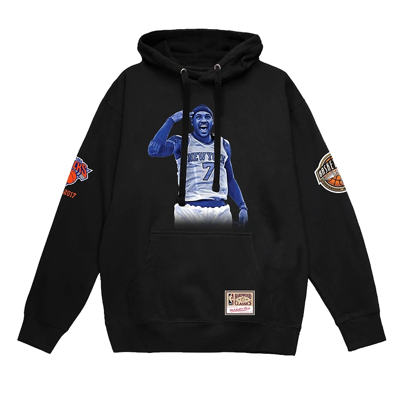 Sweat à capuche noir Carmelo Anthony Ultimate Player pour homme des New York Knicks