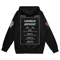 Sweat à capuche noir Carmelo Anthony Ultimate Player pour homme des New York Knicks