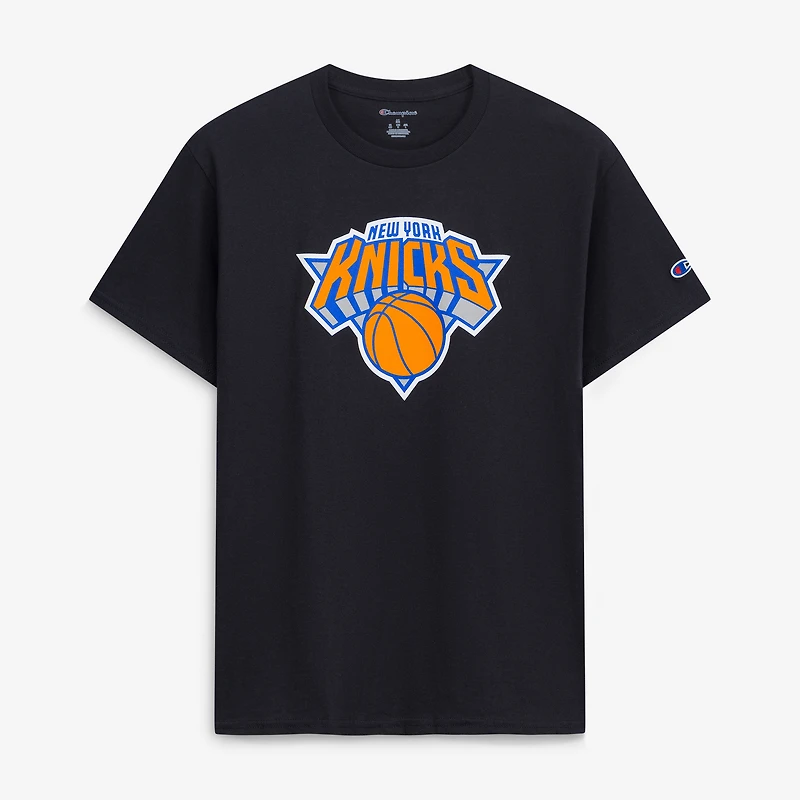 Men's Champion Black New York Knicks T-Shirt