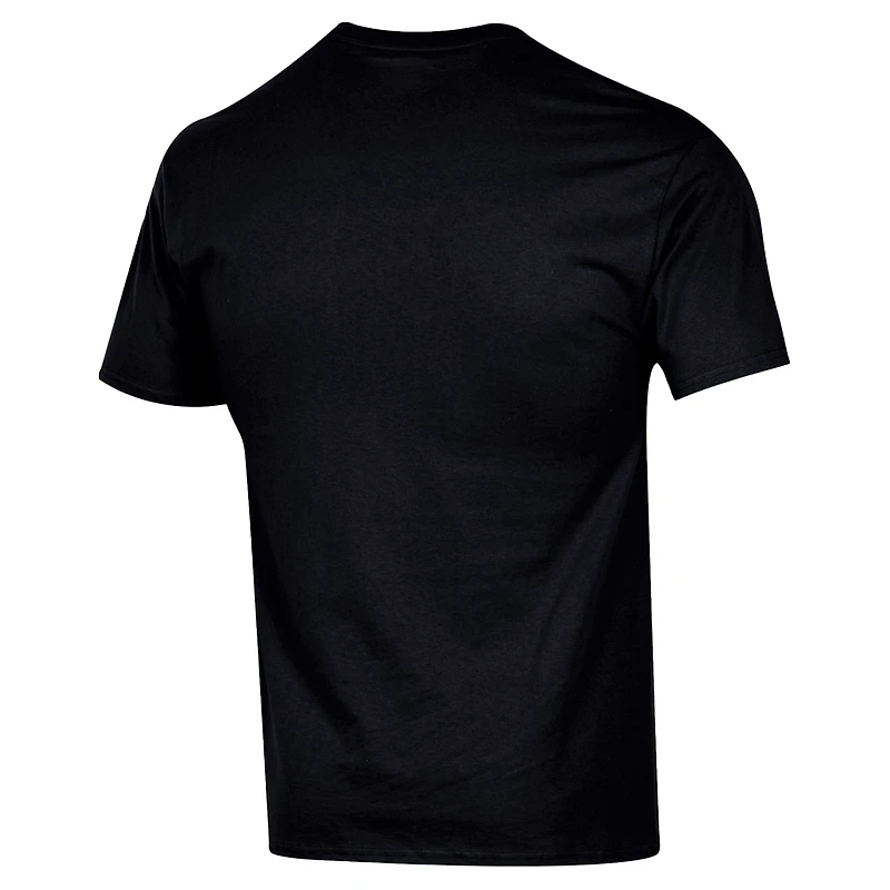 T-shirt Champion noir pour homme, New York Knicks, coupe verticale
