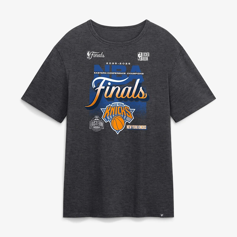 Men's Charcoal New York Knicks 2026 NBA Eastern Conference Champions Locker Room T-Shirt