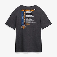 Men's Charcoal New York Knicks 2026 NBA Eastern Conference Champions Roster T-Shirt