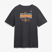 T-shirt homme New York Knicks, couleur anthracite, champions NBA 2026, avec l'effectif des joueurs.