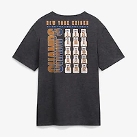 Men's Charcoal New York Knicks 2026 NBA Finals Champions Jersey Roster T-Shirt