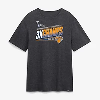 Men's Charcoal New York Knicks Three-Time NBA Finals Champions T-Shirt