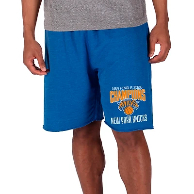 Men's Concepts Sport Blue New York Knicks 2026 NBA Finals Champions Mainstream Terry Shorts