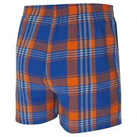Men's Concepts Sport Blue New York Knicks Region Flannel Boxer Short