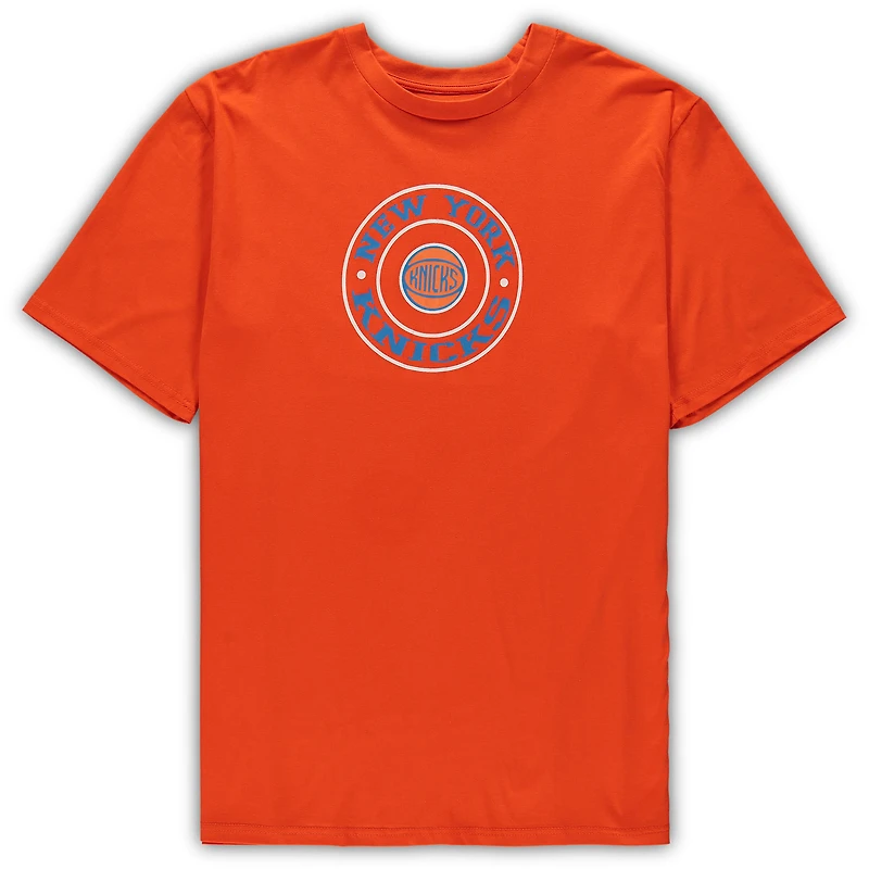 Men's Concepts Sport Orange/Blue New York Knicks Big & Tall T-Shirt Shorts Sleep Set