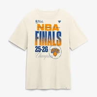 T-shirt stylisé crème pour homme New York Knicks, champions des finales NBA 2026