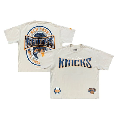 Men's  Cream New York Knicks Legend Row Collection Premium T-Shirt