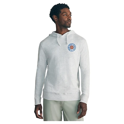 Men's FAHERTY  Heather Gray New York Knicks Sunwashed Slub Lightweight Hoodie