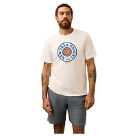 Men's FAHERTY  White New York Knicks Basketball Sunwashed T-Shirt