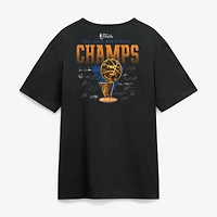 Men's Fanatics Black New York Knicks 2026 NBA Finals Champions Big & Tall Roster T-Shirt