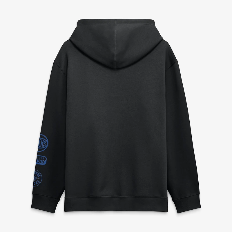 Sweat à capuche Fanatics noir pour homme, édition spéciale New York Knicks, champions NBA 2026