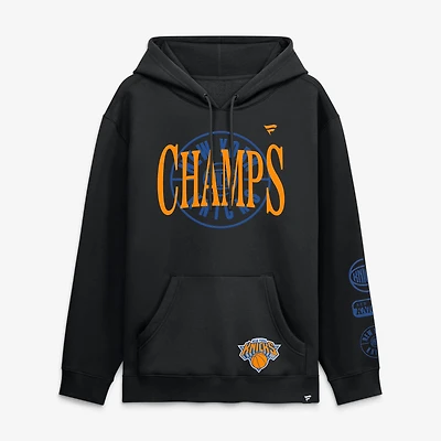 Men's Fanatics Black New York Knicks 2026 NBA Finals Champions Legacy Hoodie