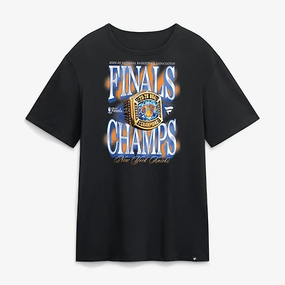 Men's Fanatics Black New York Knicks 2026 NBA Finals Champions Ring T-Shirt
